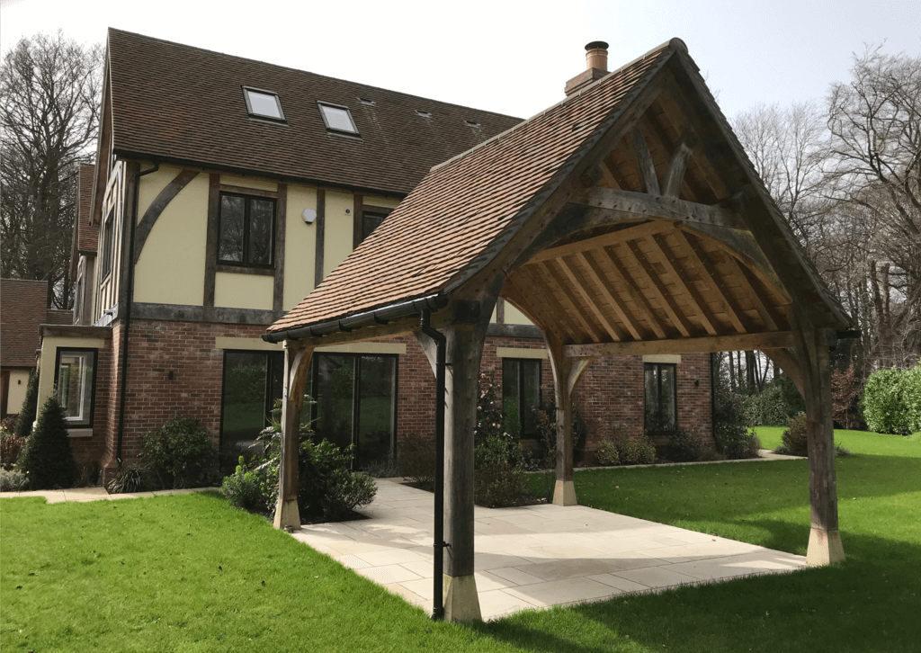 Oak frame house - new build Kent