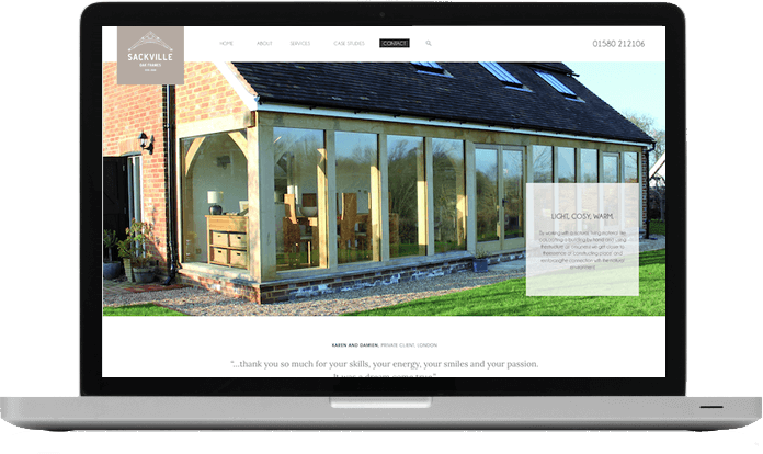 Sackville Oak Frames New Look Website